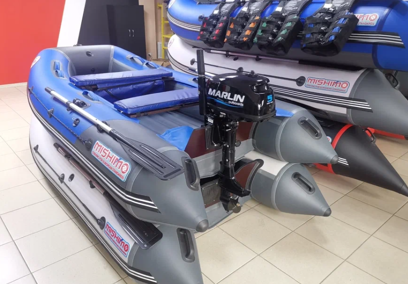 КОМПЛЕКТ ЛОДКА MISHIMO LITE 315 + МОТОР 5л.с в Нижневартовске