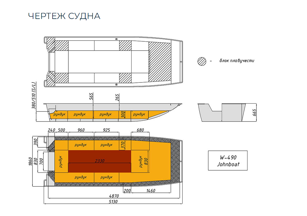 Алюминиевая лодка Wyatboat-490 Jonboat в Нижневартовске