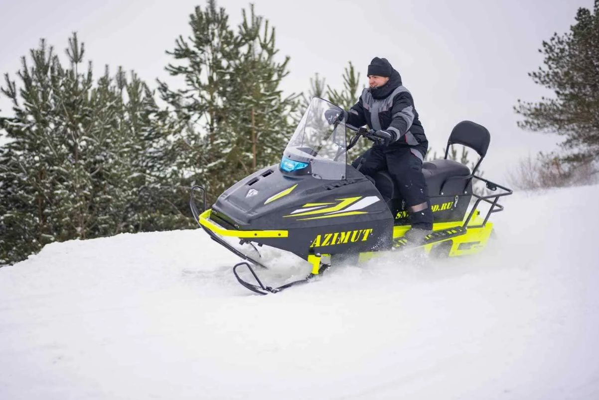 Миниснегоход Бурлак Азимут 20 л.с. , эл.запуск, реверс, тормоз гидравл, капот черный в Нижневартовске