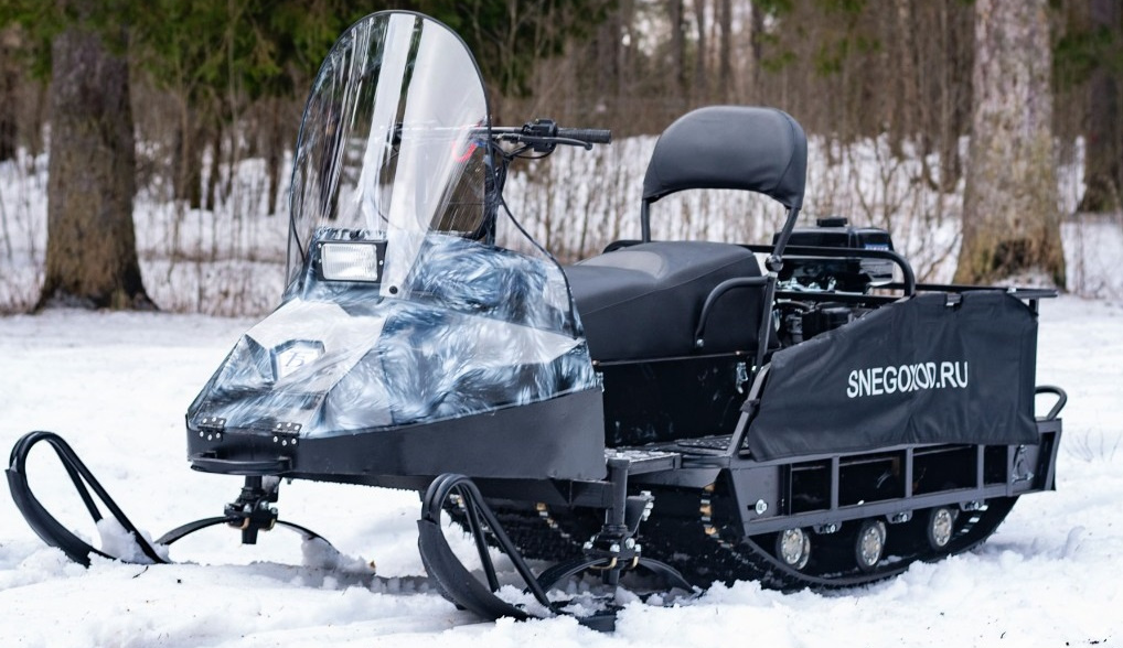 Миниснегоход Бурлак Егерь Экспедитор 17 л.с. , реверс, тормоз, капот белый в Нижневартовске