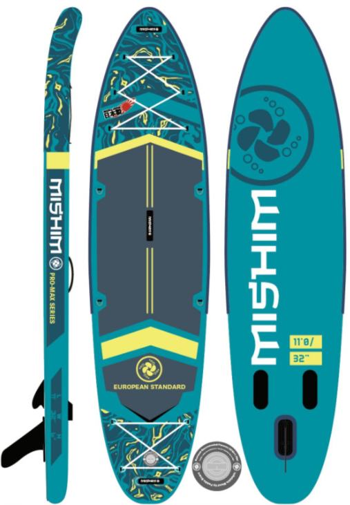 SUP (САП) Доска MISHIMO PRO-MAX Light Teal 11’ (335см) в Нижневартовске