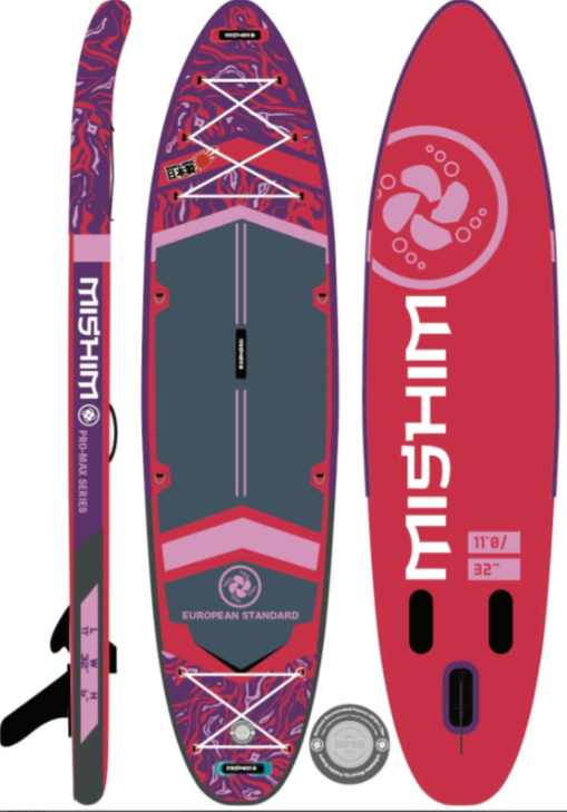 SUP (САП) Доска MISHIMO PRO-MAX Viva Magenta 10.8’ (330см) в Нижневартовске