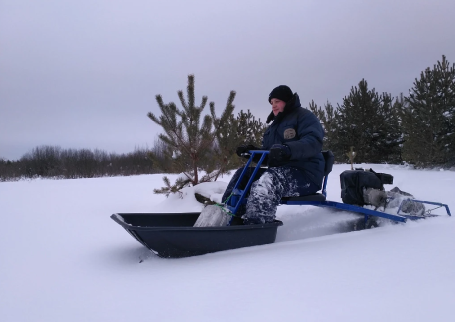 Мотобуксировщик толкач Альбатрос-XL8 с модулем. С фарой, склизы в Нижневартовске