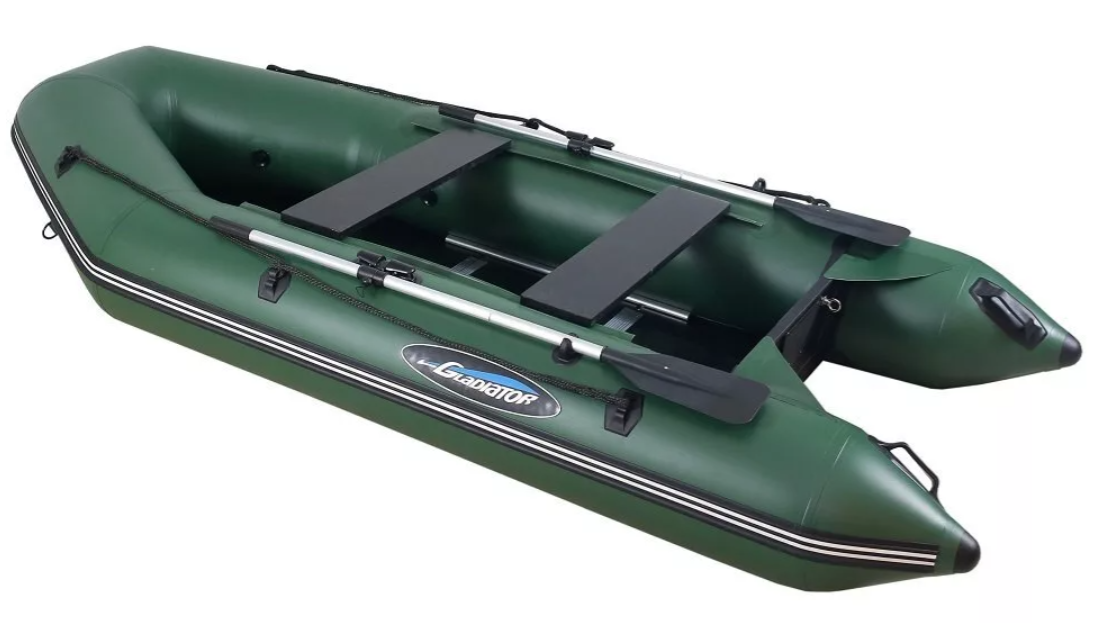 МОТОРНО-ГРЕБНАЯ ЛОДКА ПВХ GLADIATOR А 340 ТК С ФАНЕРНЫМ ПОЛОМ в Нижневартовске
