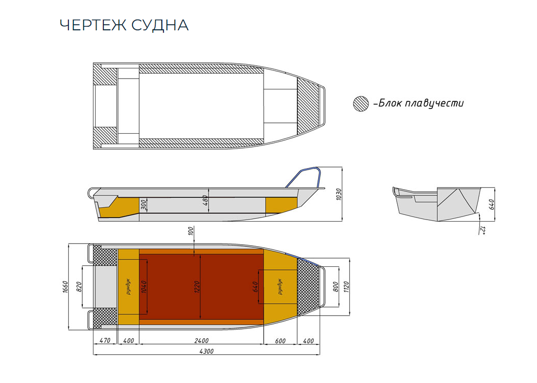 Алюминиевая лодка  Wyatboat-430 Master в Нижневартовске