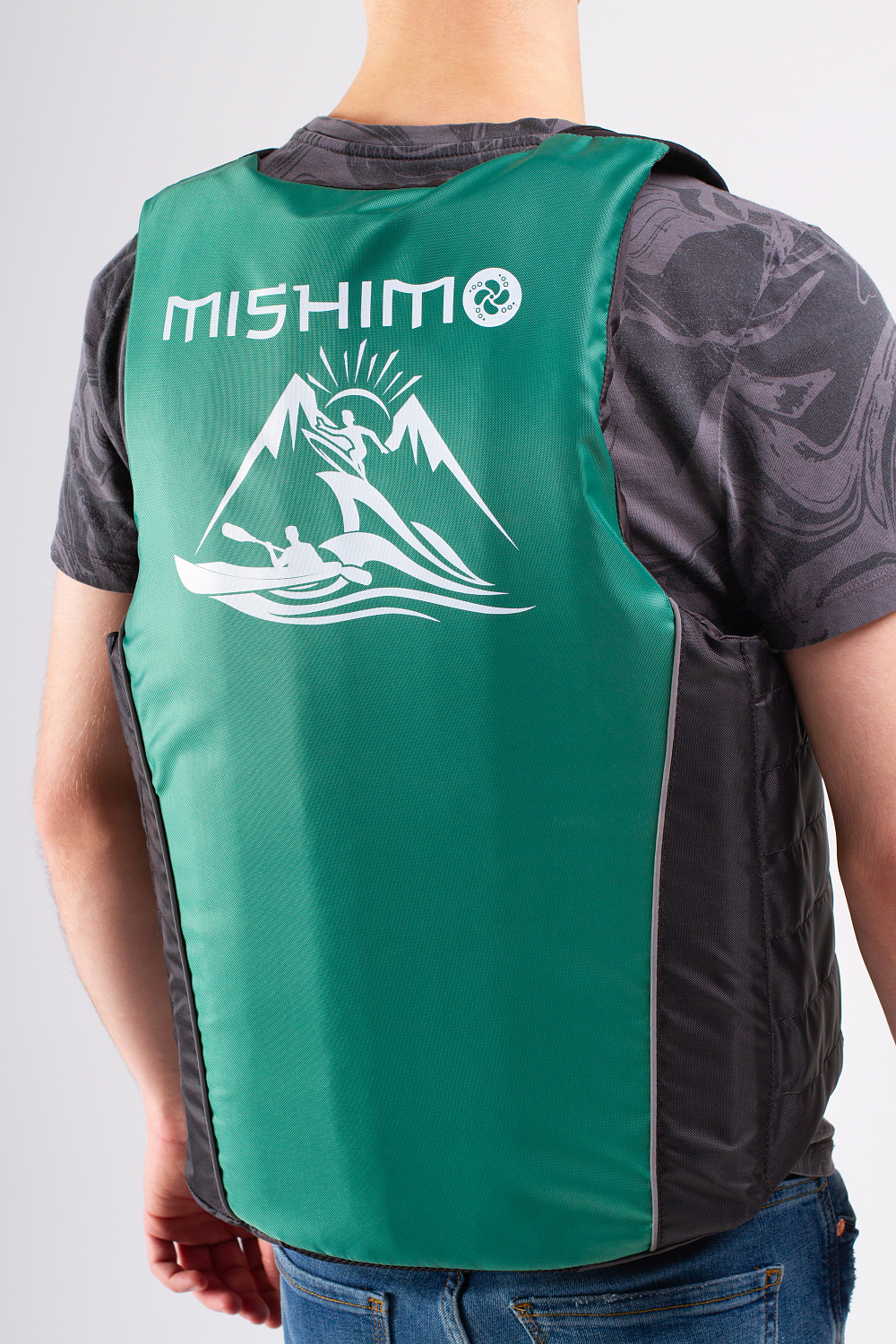 Жилет спасательный MISHIMO PRO Премиум качества Черно-зеленый в Нижневартовске