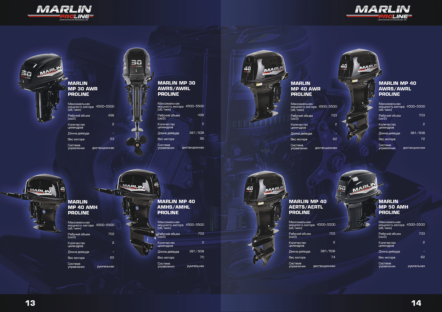 Лодочный мотор MARLIN PROLINE MP 50 AERTL в Нижневартовске